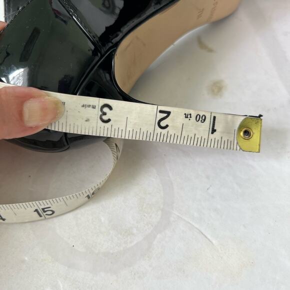 Marc Fisher Black Patent Dianora Pointed Toe Pumps Size 7 - Picture 11 of 13